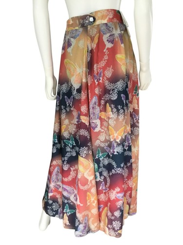 Soft Surroundings Maxi Skirt Size M Butterfly Garden Jardin D'eau Colorful BOHO - Picture 7 of 15