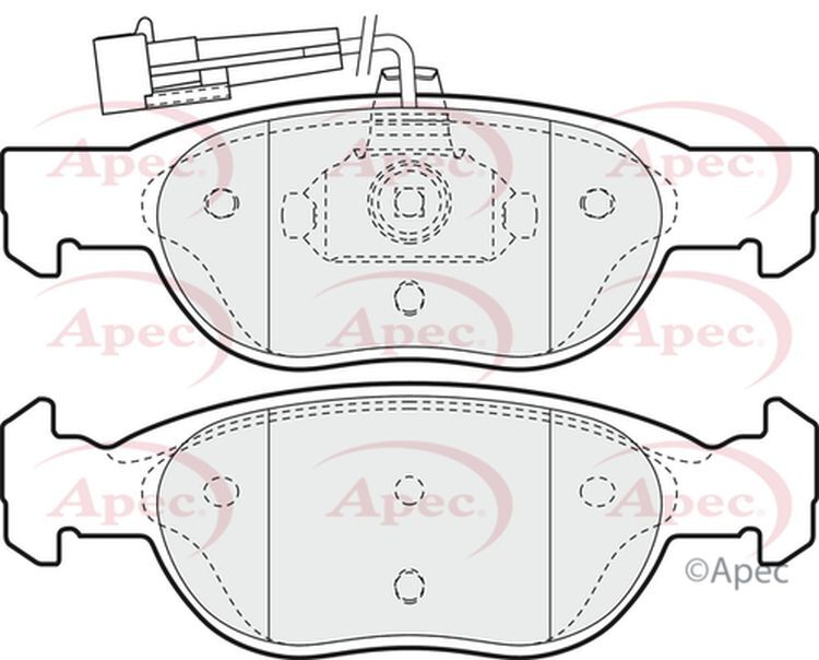 Apec Brake Pads Front R90 71752989 71753043 77362199 77362300 9947118 PAD949