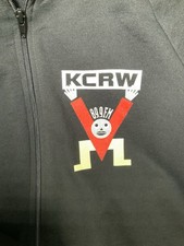 KCRW 89.9FM Black Full Zip Hoodie Made In USA American Apparel Size Large/Women