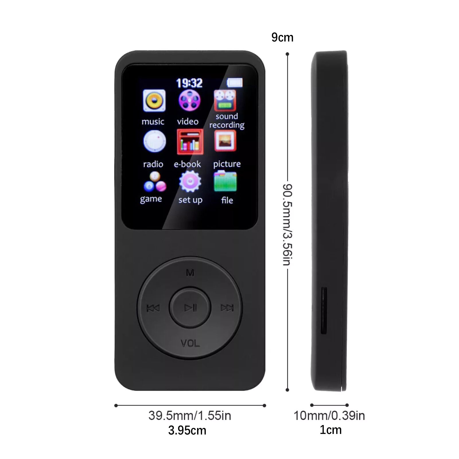 Multi-function MP3 Player Music Playback Voice Recording E-book Reading FM Radio