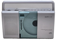 Emerson PD5098 CD player AM/FM radio portable boom box tested uses 6 C batteries