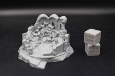Tabletop Terrain Destroyed Library Ruin Elven Dnd RPG wargame skirmish 28mm