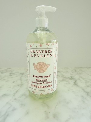 NEW Crabtree & Evelyn Evelyn Rose Hand Wash Gel  16.9 oz 500mL