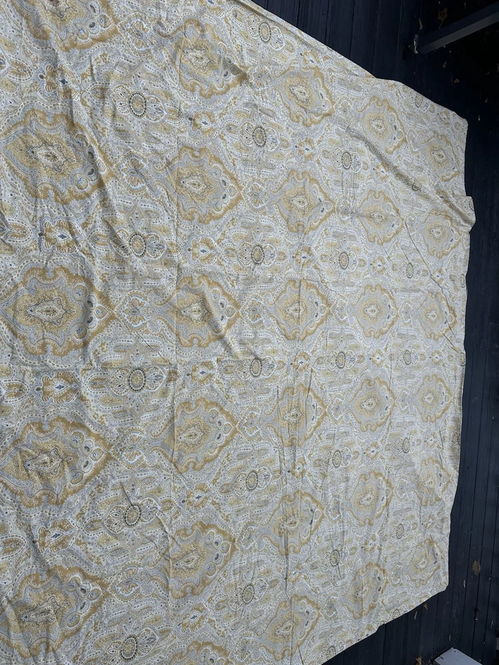 Juego de funda nórdica Pottery Barn viola cachemira amarillo king con 2 fundas de almohada Foto 4 de 4