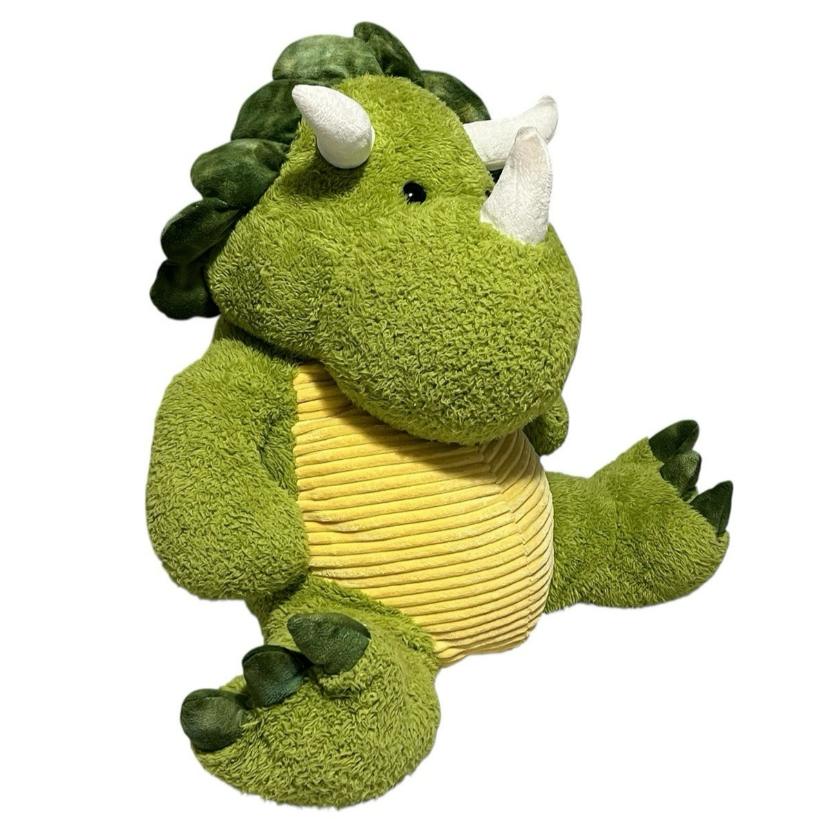Whimsical Friends Large Jumbo Green Triceratops Dinosaur Plush