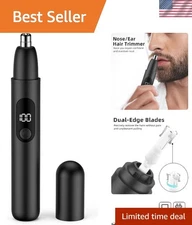 Versatile Ear, Nose, and Eyebrow Trimmer - Compact, Waterproof, Easy Clean