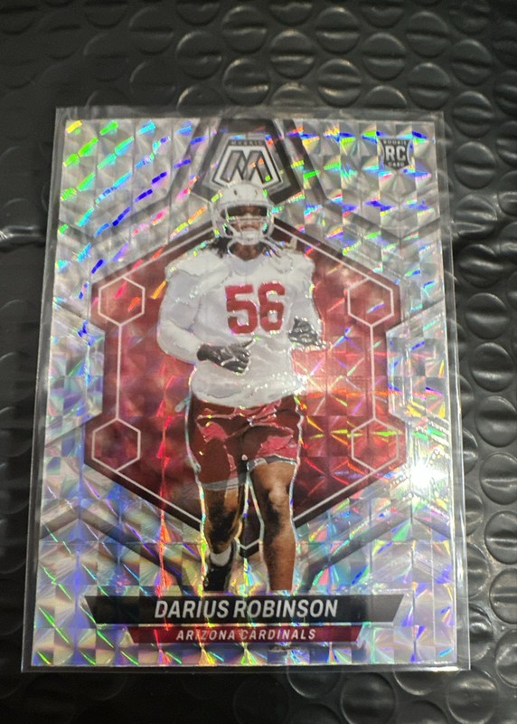 2024 Panini Mosaic - Rookies Darius Robinson #327 Silver Prizm (RC)