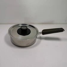Revere ware Stainless Steel Saucepan Pot with Lid for Cooking Baking Kitchenware
