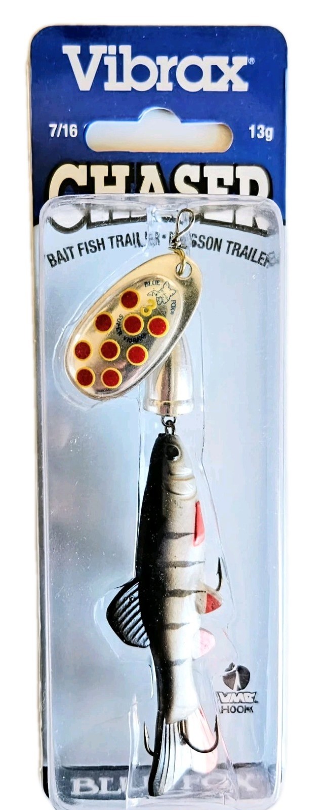 (4) Blue Fox Vibrax Chaser Inline Spinners Size 3 - 7/16 oz 2 Colors In Set New - Image 13