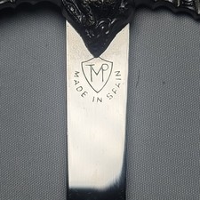 Vintage Spanish Letter Opener Sword Style TMP Famous Toledo Spain Metal 10 1/4