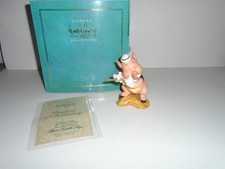 1993 Disney Classic Three Little Pigs Fifer Pig "I Toot My Flute" New In Box COA