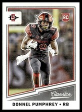 2017 Panini Classics Donnel Pumphrey Rookie NCAA #231