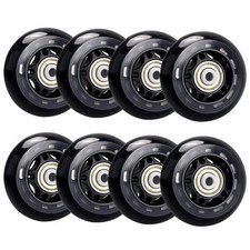 8 Pack 64mm 82A Indoor Inline Skate Wheels, Indoor Skating Wheels with ABEC-7...