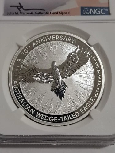 2024 P125 Australia Wedge-Tailed Eagle NGC MS70 10th Anniversary First Releases