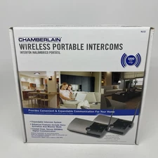 Chamberlain NLS2 Wireless Portable Intercom-Double Unit New Open Box
