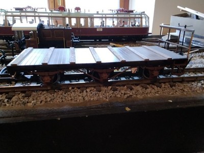 Magnus Höhne Metallwagen  FLACHWAGEN MIT BREMSEBÜHNE 3 ACKSEN