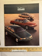 Vintage 1992 Ford Cars Ford Motor Company Sales Brochure