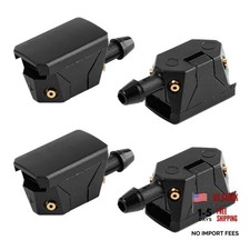 Front Windshield Washer Nozzles, 4 Holes Car Windshield Washer Wiper Arm 4 PCS