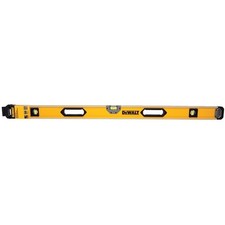DEWALT DWHT43248 Box Beam Level, 48 in L, 3-Vial, 2-Hang Hole, Non-Magnetic, Alu