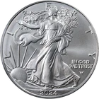 2024 Silver American Eagle $1 PCGS MS70 First Strike David Hall Auto - STOCK