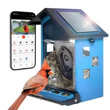HHOlove Smart Bird Feeder with AI Squirrel Prevention, Auto Bird Capture & Re...