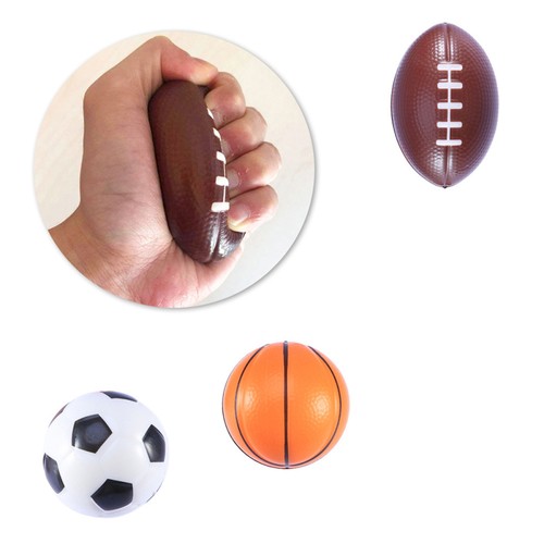 12PCS Sponge Stress Relieving Balls PU Vent Playing Balls for Kids (Rugby) - Bild 5 von 11
