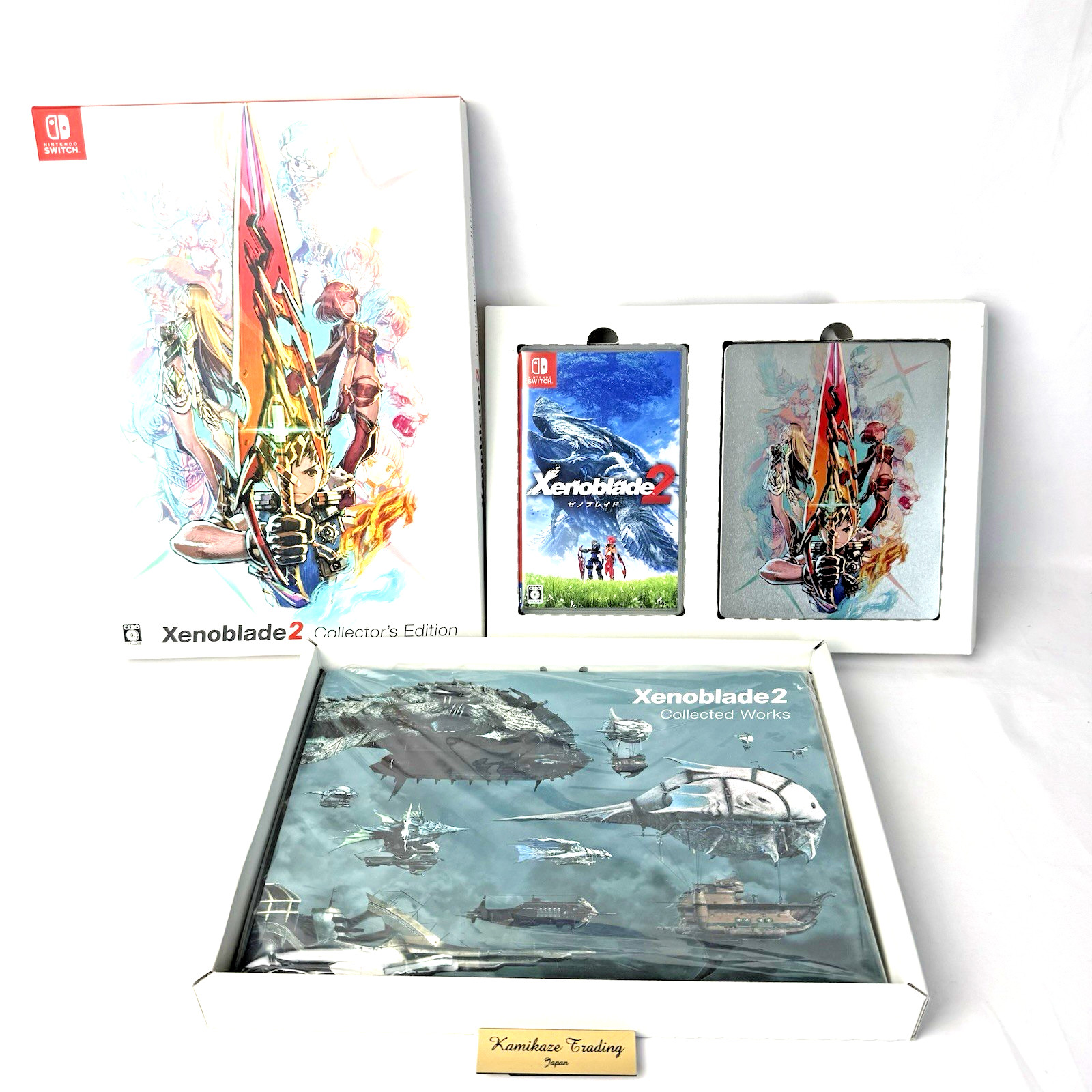 Nintendo Switch Xenoblade 2 Collector's Edition Steel Book Sound Selection W/box
