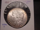 1887 VAM-11 MORGAN DOLLAR CHOICE + GEM BU NICE ORIGINAL POPULAR DATE VARIETY PQ