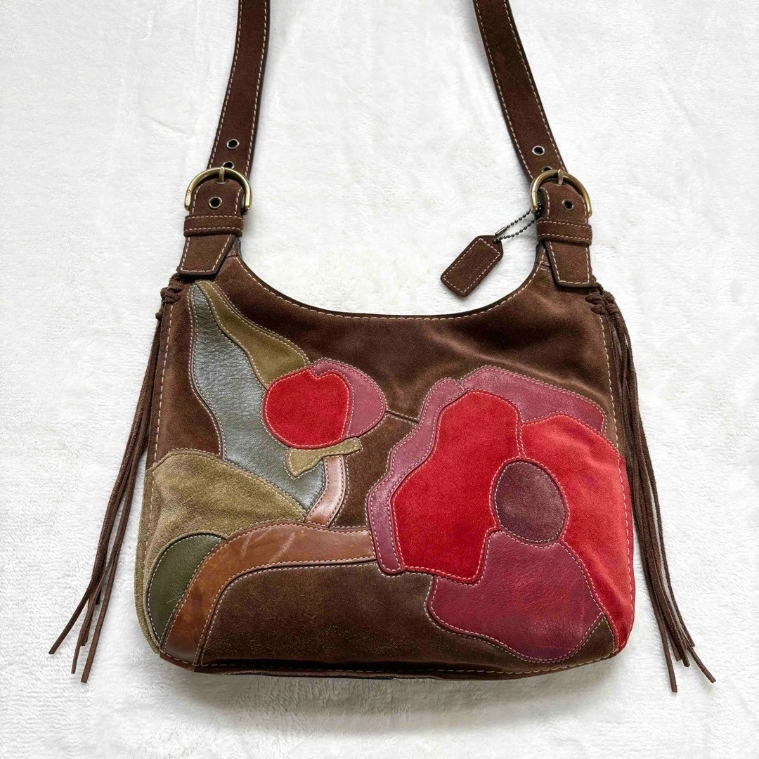 Borsa shopper Coach 9257 vintage Ergo Flower buona chiusura logo dal Giappone