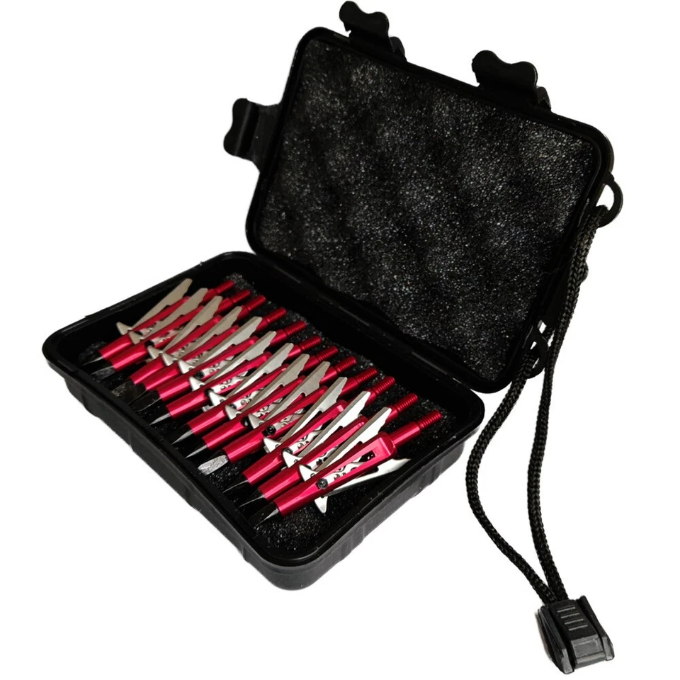 12PCS Hunting Gray Killzone Broadheads 100Grain Sharp Blade 2" Cut Archery Tips - Image 2 of 4