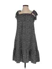 H By Halston Women Gray Casual Dress XS