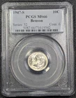 1947-S Silver Roosevelt Dime PCGS MS66 "Benson" Old Glory C&C Weekly 1c Auction!
