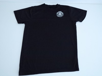 Wigan Warriors Black Embroidered Crest T-Shirt Mens Size S Short Sleeve