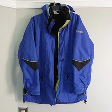 Columbia Bugaboo Style 3-in-1 Interchange Ski Snow Jacket Blue/ Black Women's M