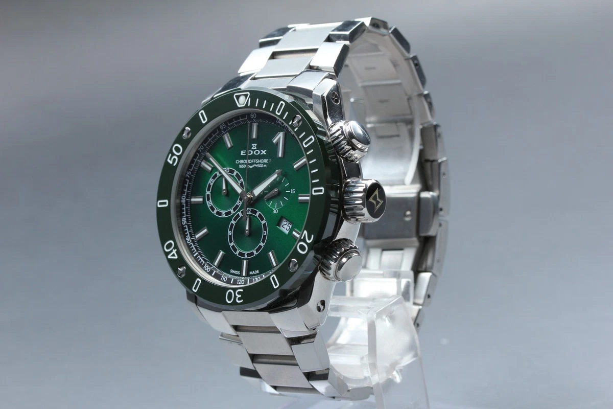 Near MINT] EDOX Chrono Offshore 1 Chronograph 10221 Men