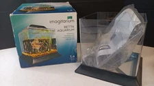 Imagitarium Betta Fish Aquarium Desktop Kit w LED lights 1.4 Gal