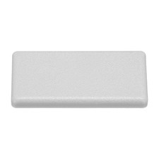 Standard Plastic Rectangle Aluminum Extrusion End Cap Gray White 20x40mm 12pcs