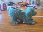 Cocker Spaniel Dog Shawnee Pottery 1940s Blue Ceramic Planter Vintage Kitsch