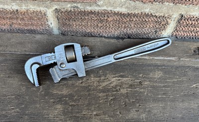 Vintage 10'' Gedore 225 Stilson Rohrzange verstellbarer Schraubenschlüssel Klempner altes Werkzeug