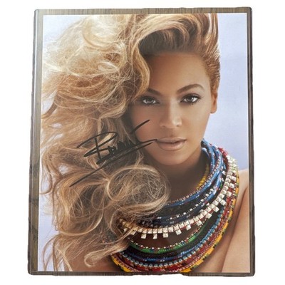 Signed Beyonce Original Music Photograph 12x12 Global Authentics COA GV893629