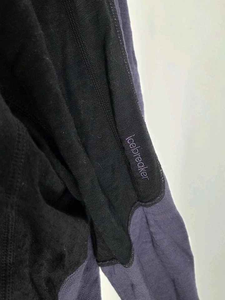 Icebreaker Men's Sweater Extra Large Real Fleece 200 Black 1/2 Zip Lyocell... - Image 4 of 4