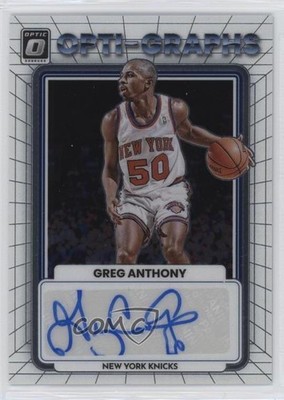 2022-23 Panini Donruss Optic Opti-Graphs 75/99 Greg Anthony #OG-GRA Auto 0us8