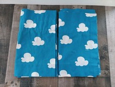 Vintage 1996 Winnie the Pooh Crib Nursery Valance Curtains Clouds Set of 2