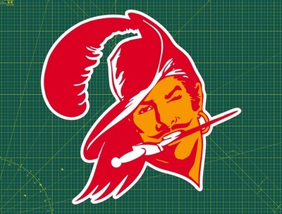 Tampa Bay Buccaneers Throwback Water Proof UV Safe Glossy Vinyl Decal / Sticker