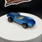 Vintage Hot Wheels Redline Turbofire Lighter Blue - Excellent Condition