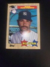 1987 Topps #606 Don Mattingly New York Yankees All Star Baseball Card