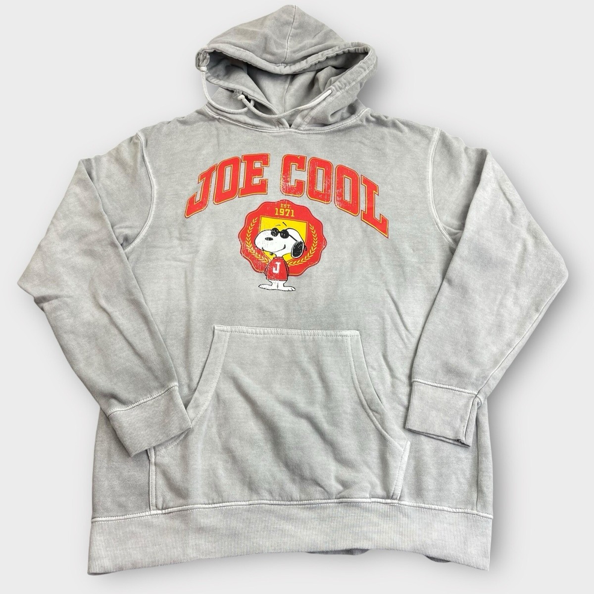 Peanuts Snoopy Joe Cool Pullover Hoodie Sweatshirt Adult