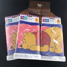3 Vtg 90s Disney Winnie The Pooh Self Stick 5 yd Wallpaper Border Tigger Ladybug