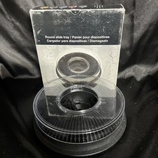 AP ROUND SLIDE TRAY FOR KODAK ELMO. 80 SLIDE CAPACITY. New