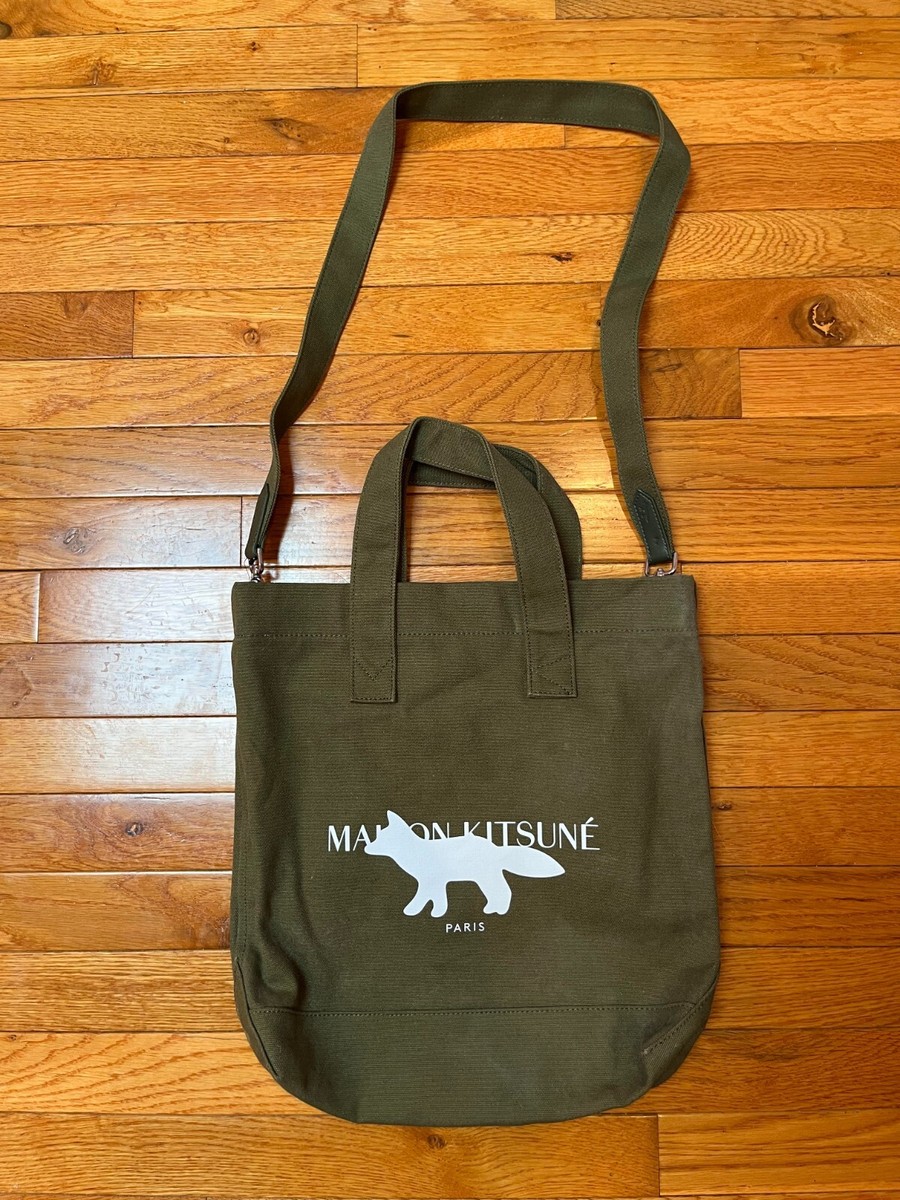 バッグ Maison Kitsune MINI TOTE RANGER GREEN Maison Kitsuné - Fox Head Mini Tote | HBX - Globally Curated